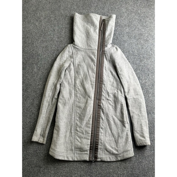 lululemon athletica Jackets & Blazers - Womens Lululemon High Neck Collared Coat Jacket Gray, Size 4